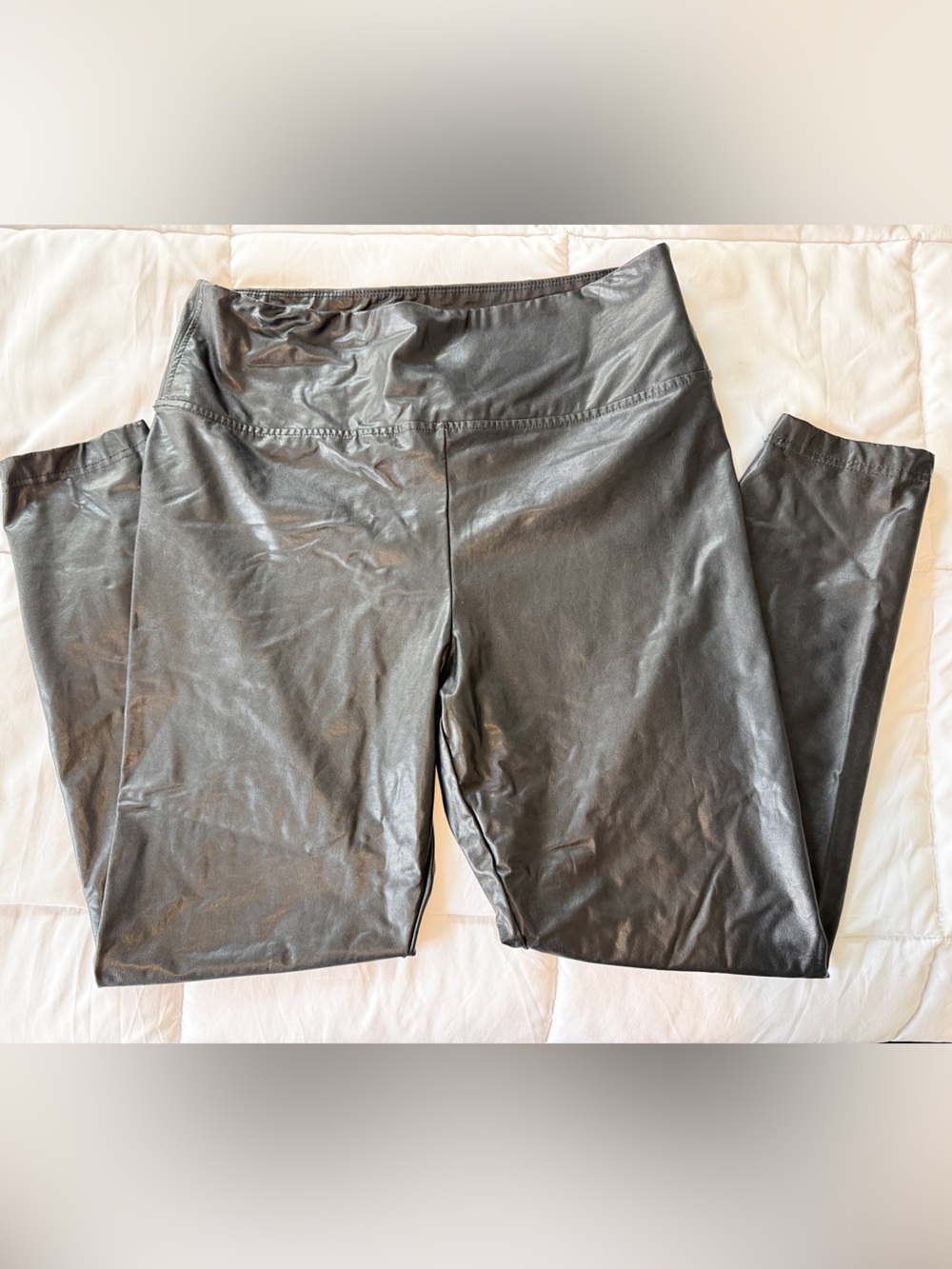 Boston Proper Black Faux Leather Leggings